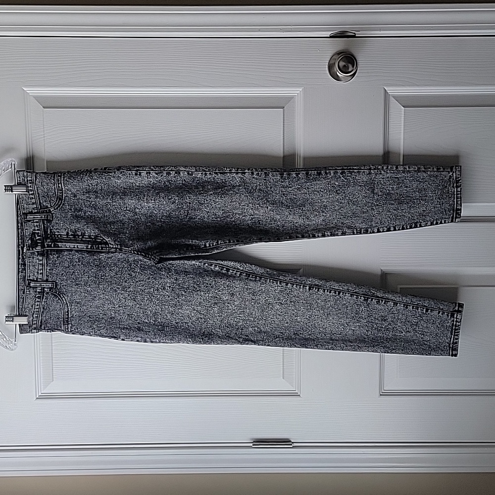 Fashion Nova, size 7/28, black, stone washed, see pic for material details